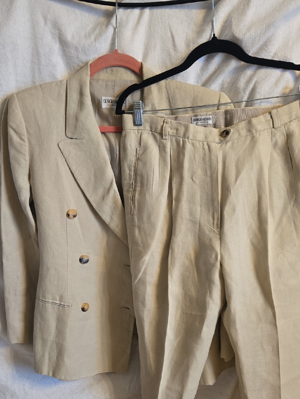 Giorgio Armani Light Cream Linen Suit